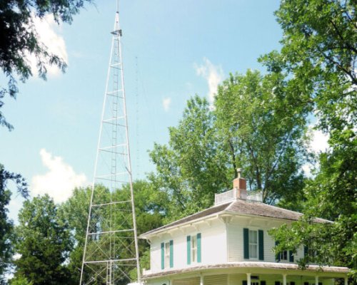Ensor home and radio tower